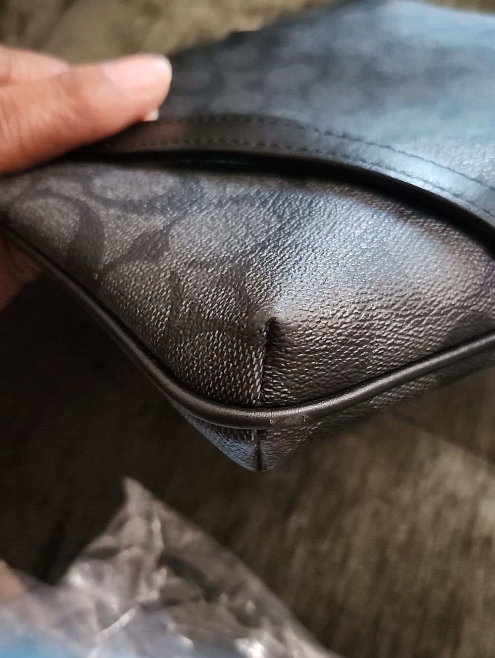 Coach Black Signature Crossbody with Silver Hardware - Picture 9 of 15